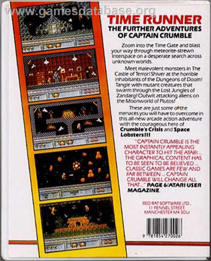 Time Runner - Atari ST - Artwork - Box Back