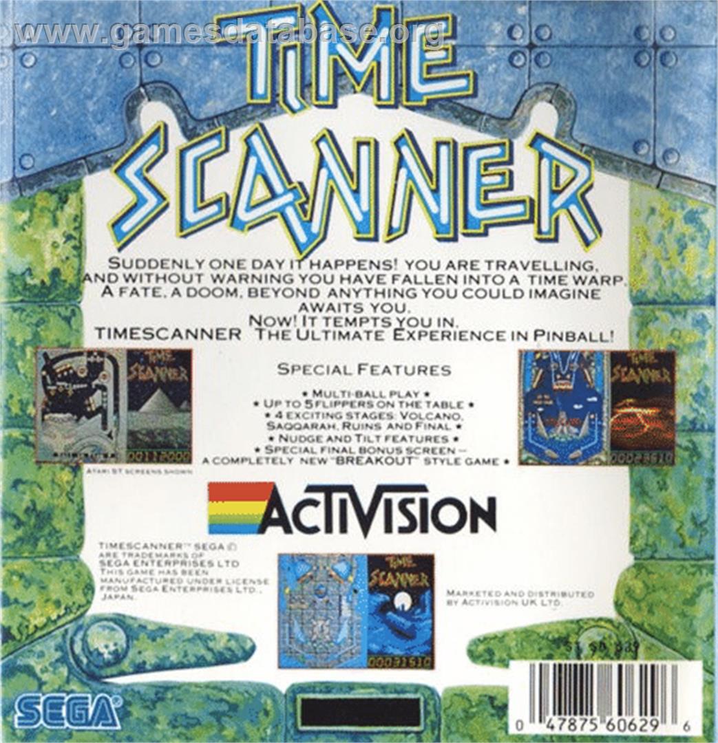 Time Scanner - Atari ST - Artwork - Box Back