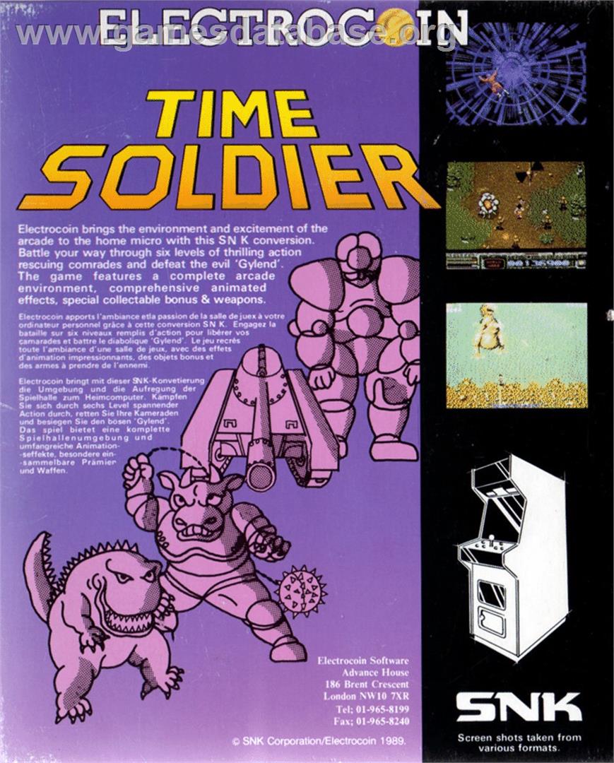 Time Soldier - Atari ST - Artwork - Box Back