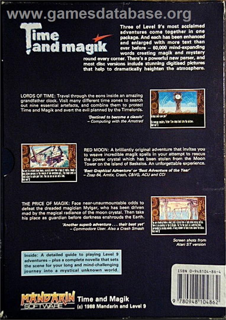 Time and Magik: The Trilogy - Atari ST - Artwork - Box Back