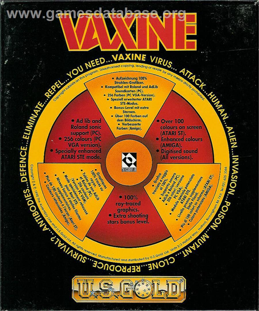 Vaxine - Atari ST - Artwork - Box Back