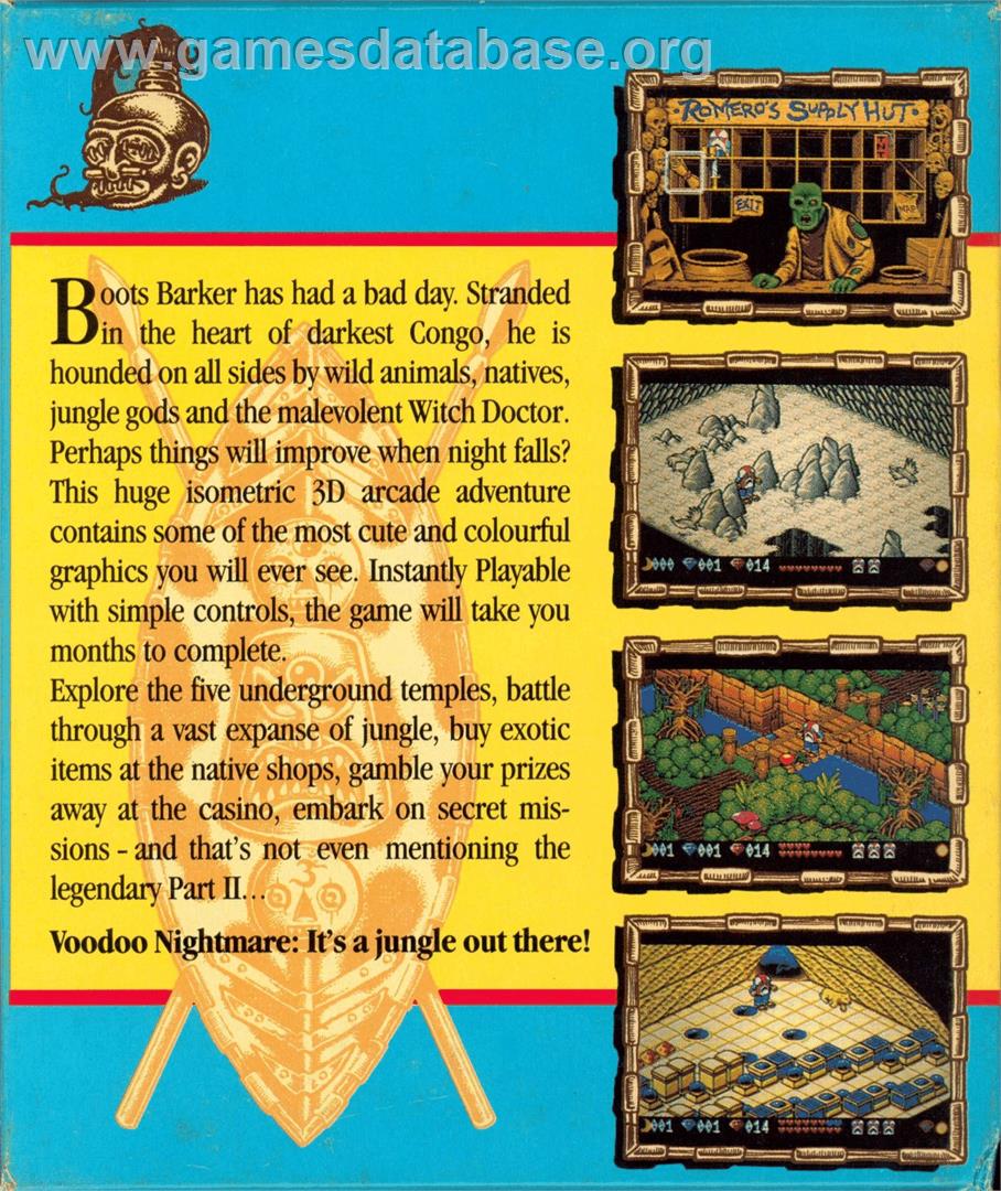 Voodoo Nightmare - Atari ST - Artwork - Box Back