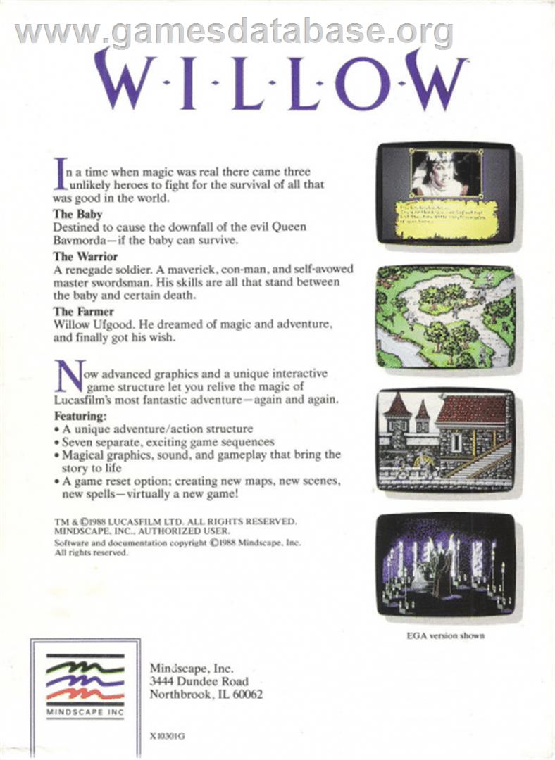Willow - Atari ST - Artwork - Box Back