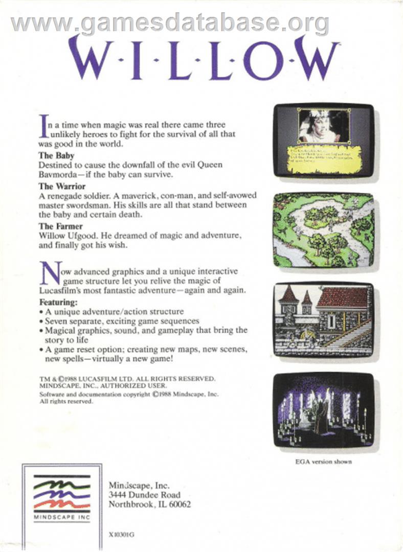 Willow - Atari ST - Artwork - Box Back
