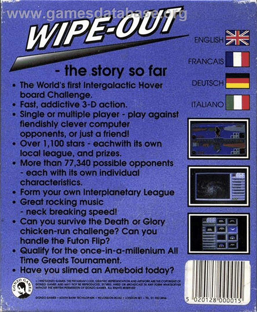Wipe Out - Atari ST - Artwork - Box Back