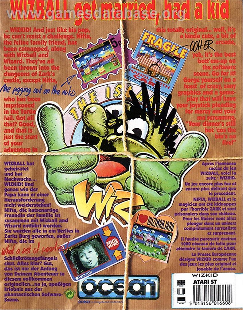 Wizkid - Atari ST - Artwork - Box Back