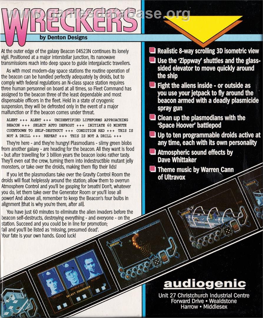 Wreckers - Atari ST - Artwork - Box Back