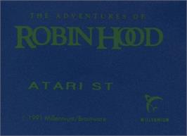 Top of cartridge artwork for Adventures Of Robin Hood, The on the Atari ST.