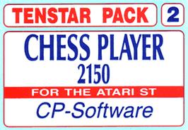 Top of cartridge artwork for Chess Player 2150 on the Atari ST.