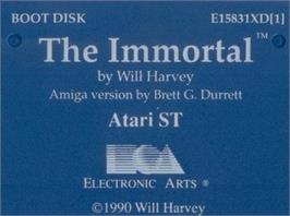 Top of cartridge artwork for Immortal, The on the Atari ST.