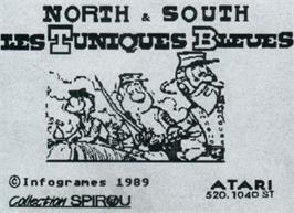 Top of cartridge artwork for North & South on the Atari ST.