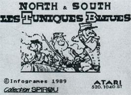 Top of cartridge artwork for North And South on the Atari ST.