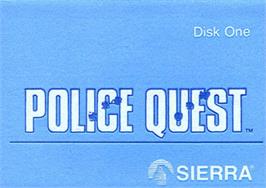 Top of cartridge artwork for Police Quest: In Pursuit of the Death Angel on the Atari ST.