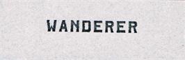 Top of cartridge artwork for Wanderer 3D on the Atari ST.
