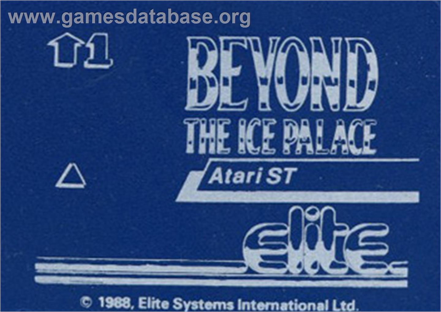 Beyond the Ice Palace - Atari ST - Artwork - Cartridge Top