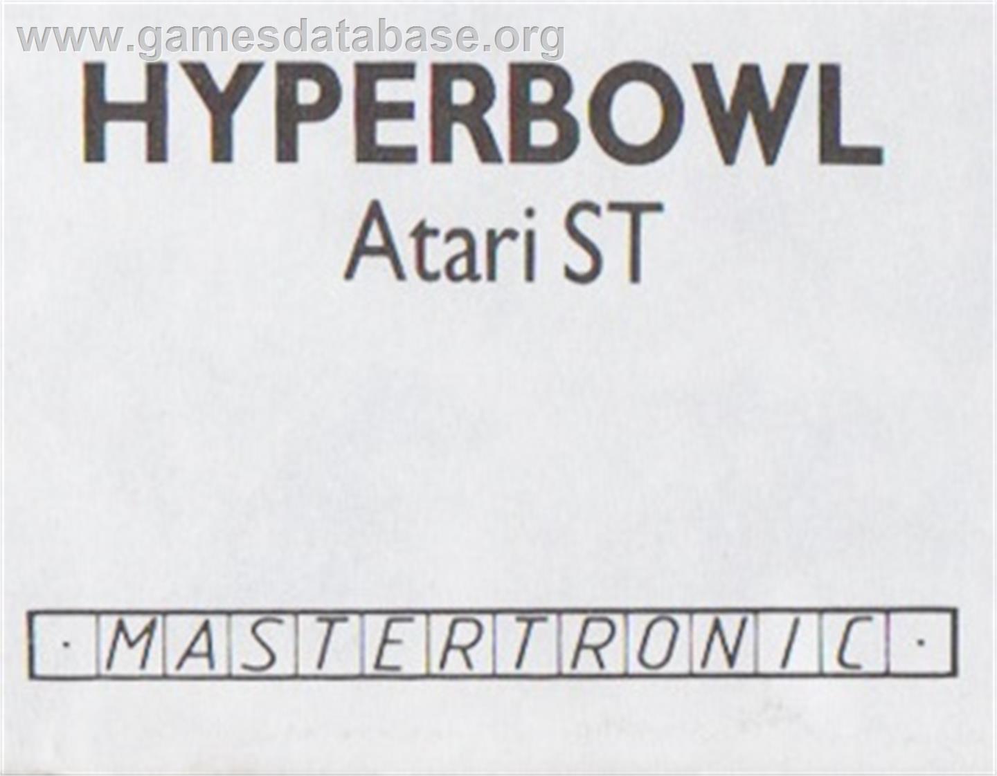 Blastaball - Atari ST - Artwork - Cartridge Top