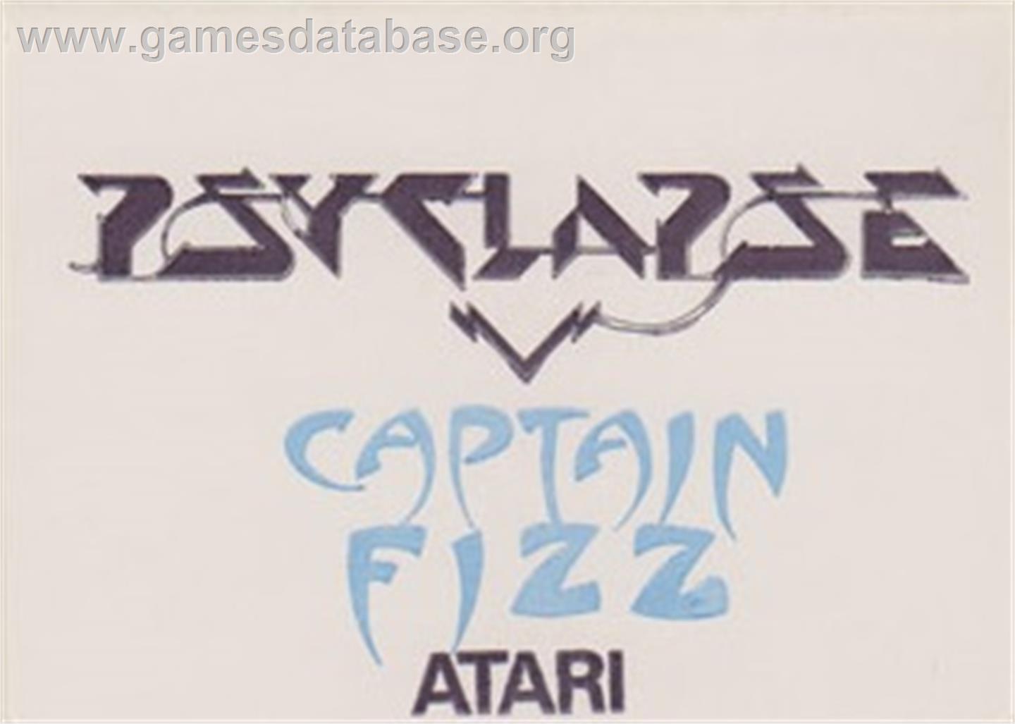 Captain Fizz - Meets The Blaster-Trons - Atari ST - Artwork - Cartridge Top