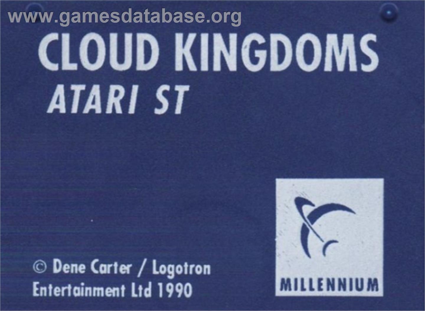 Cloud Kingdoms - Atari ST - Artwork - Cartridge Top
