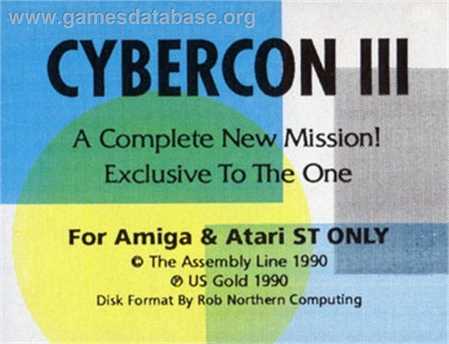 Cybercon 3 - Atari ST - Artwork - Cartridge Top