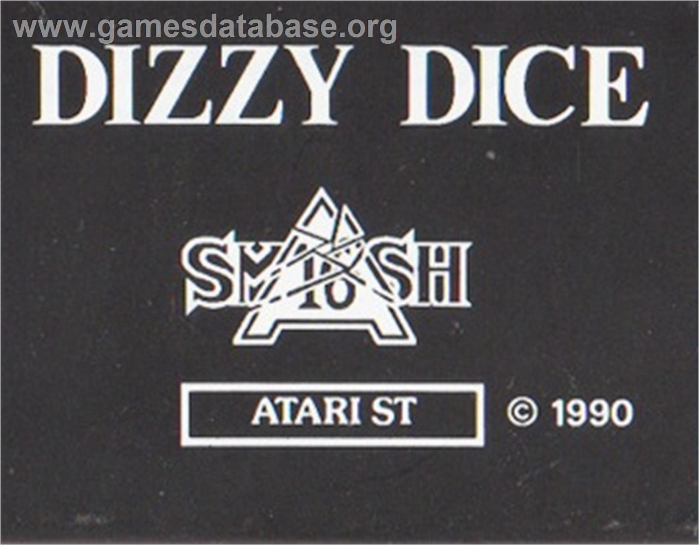 Dizzy Dice - Atari ST - Artwork - Cartridge Top