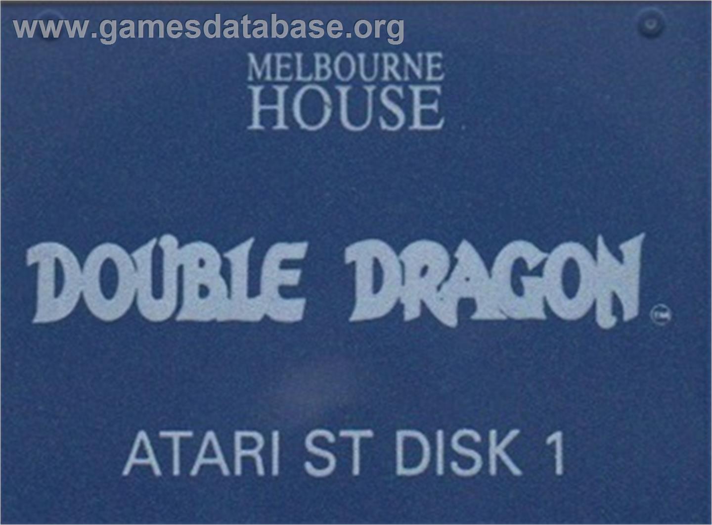 Double Dragon - Atari ST - Artwork - Cartridge Top