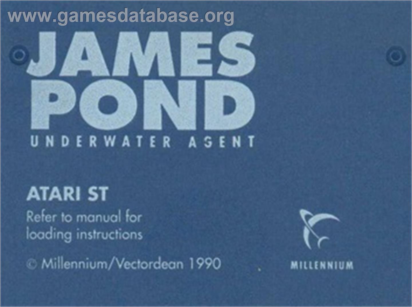 James Pond - Atari ST - Artwork - Cartridge Top
