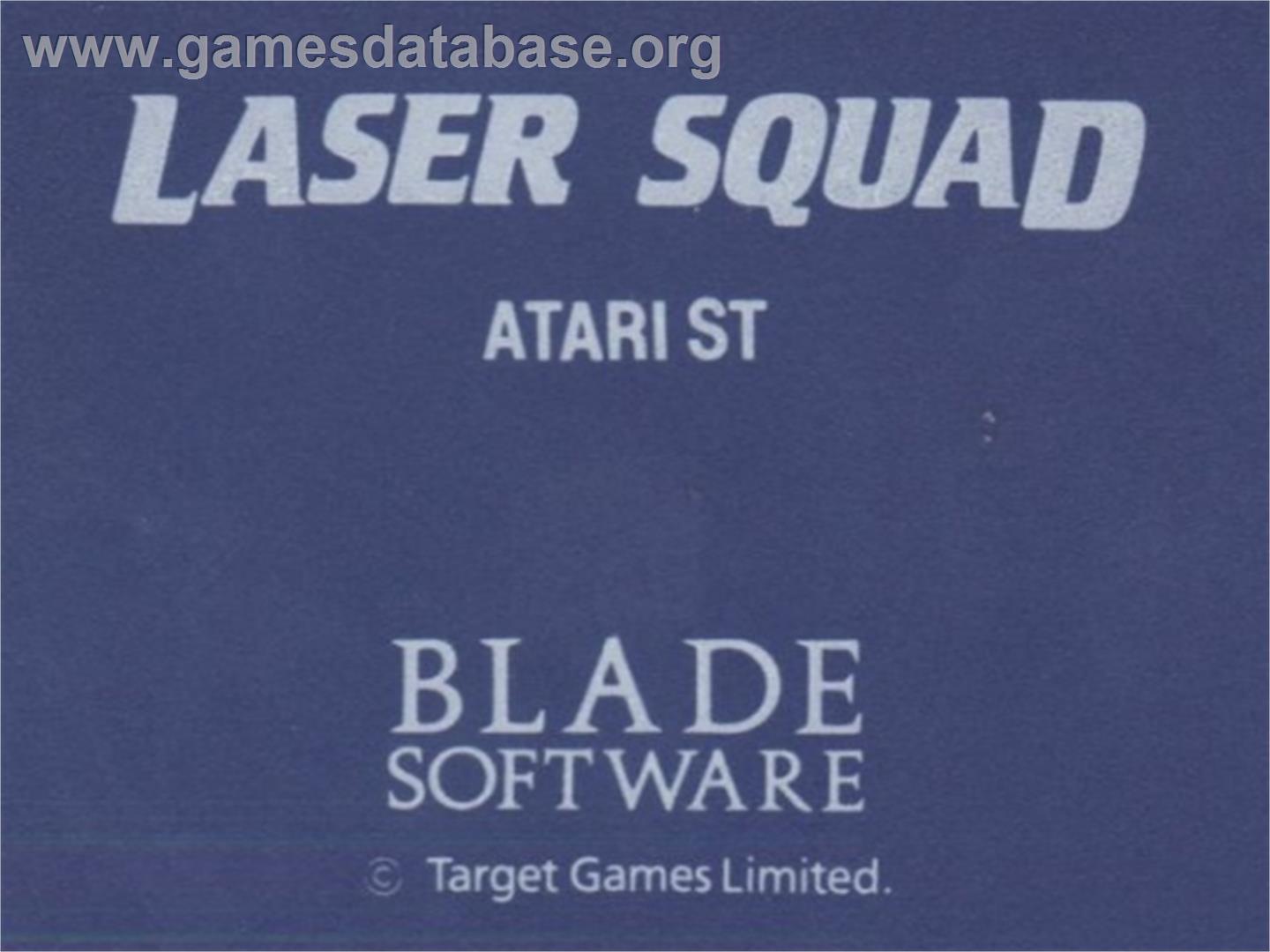 Laser Squad - Atari ST - Artwork - Cartridge Top