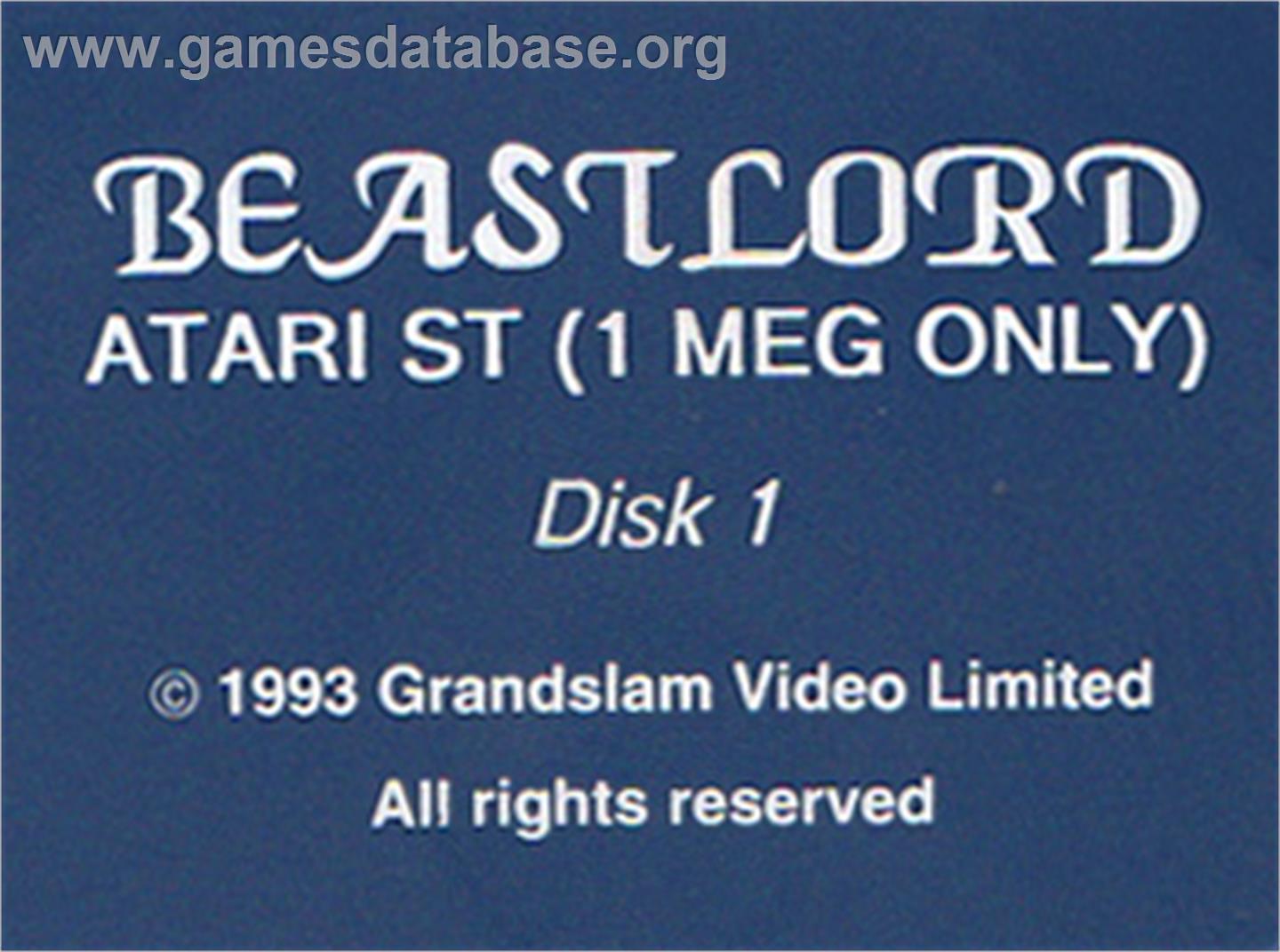Leader Board - Atari ST - Artwork - Cartridge Top