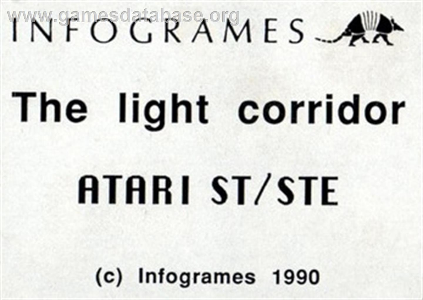 Light Corridor - Atari ST - Artwork - Cartridge Top