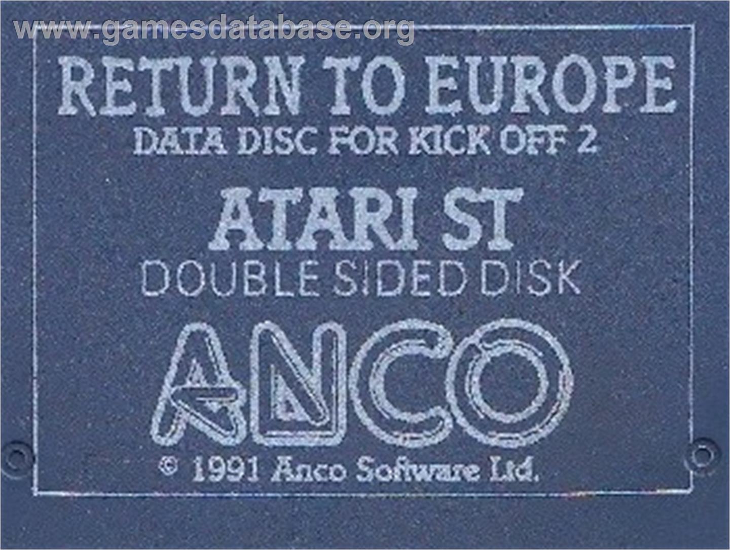Millennium: Return to Earth - Atari ST - Artwork - Cartridge Top