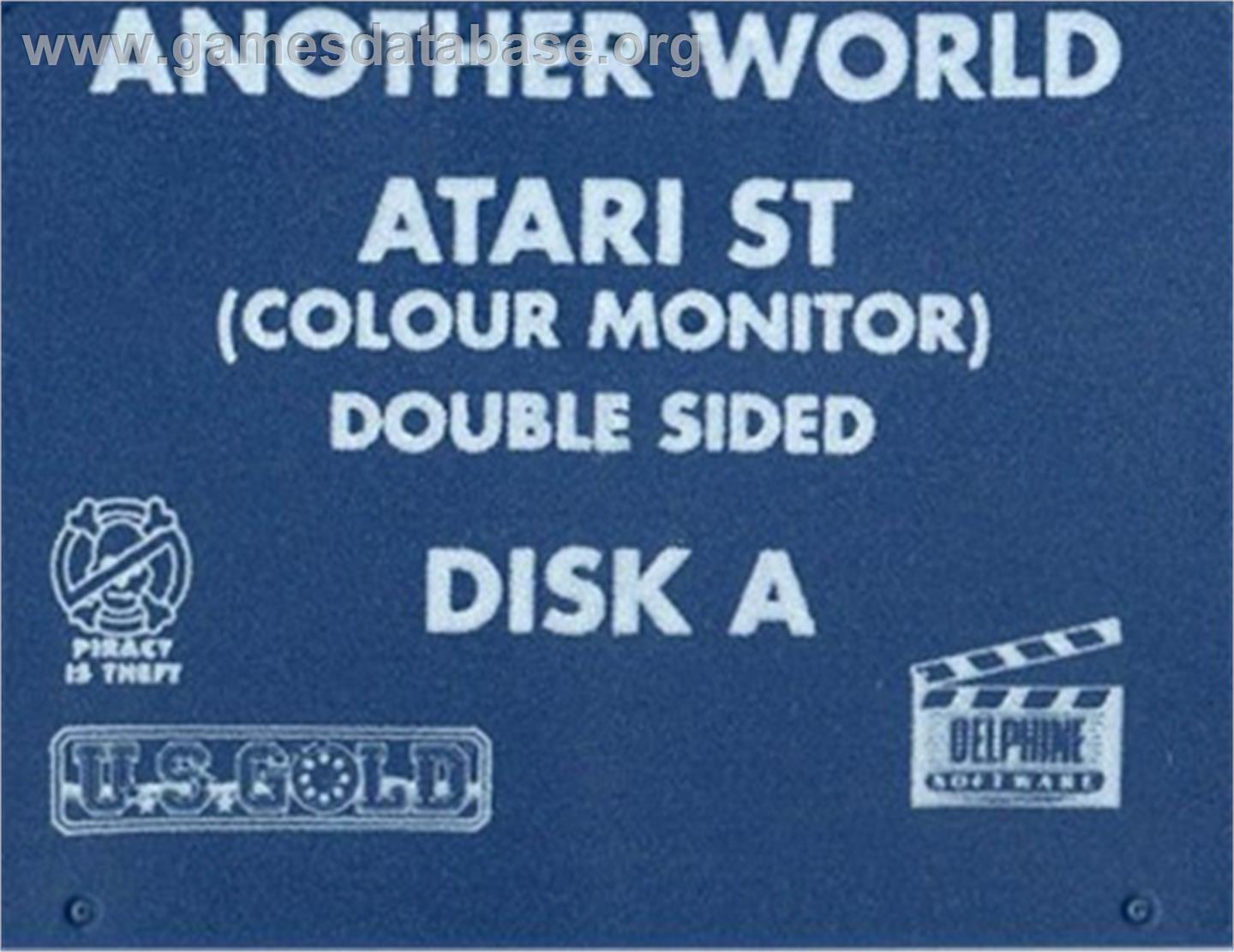 Out of This World - Atari ST - Artwork - Cartridge Top