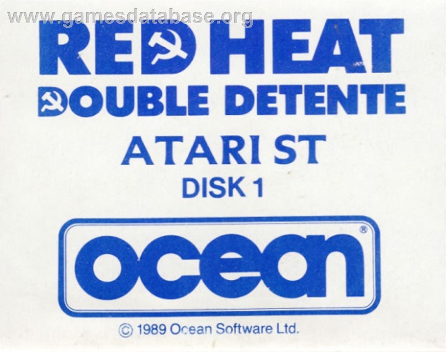 Red Heat - Atari ST - Artwork - Cartridge Top