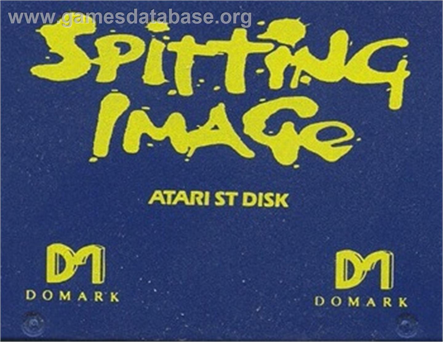 Spitting Image - The Computer Game - Atari ST - Artwork - Cartridge Top