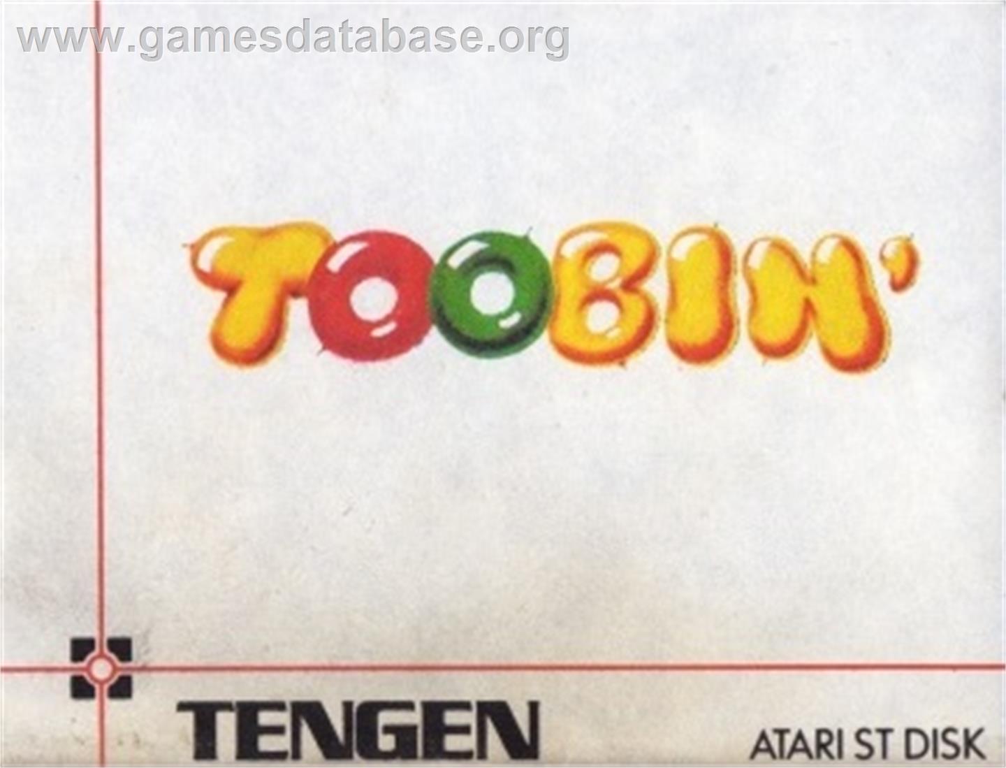 Toobin' - Atari ST - Artwork - Cartridge Top