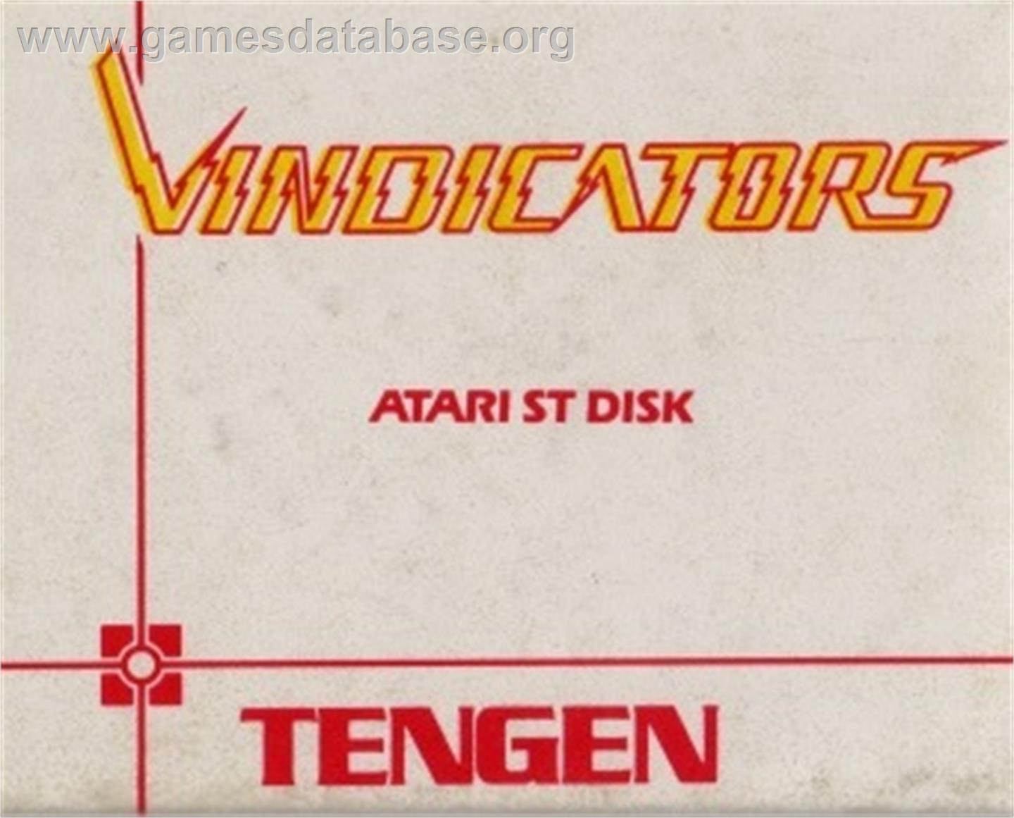 Vindicators - Atari ST - Artwork - Cartridge Top