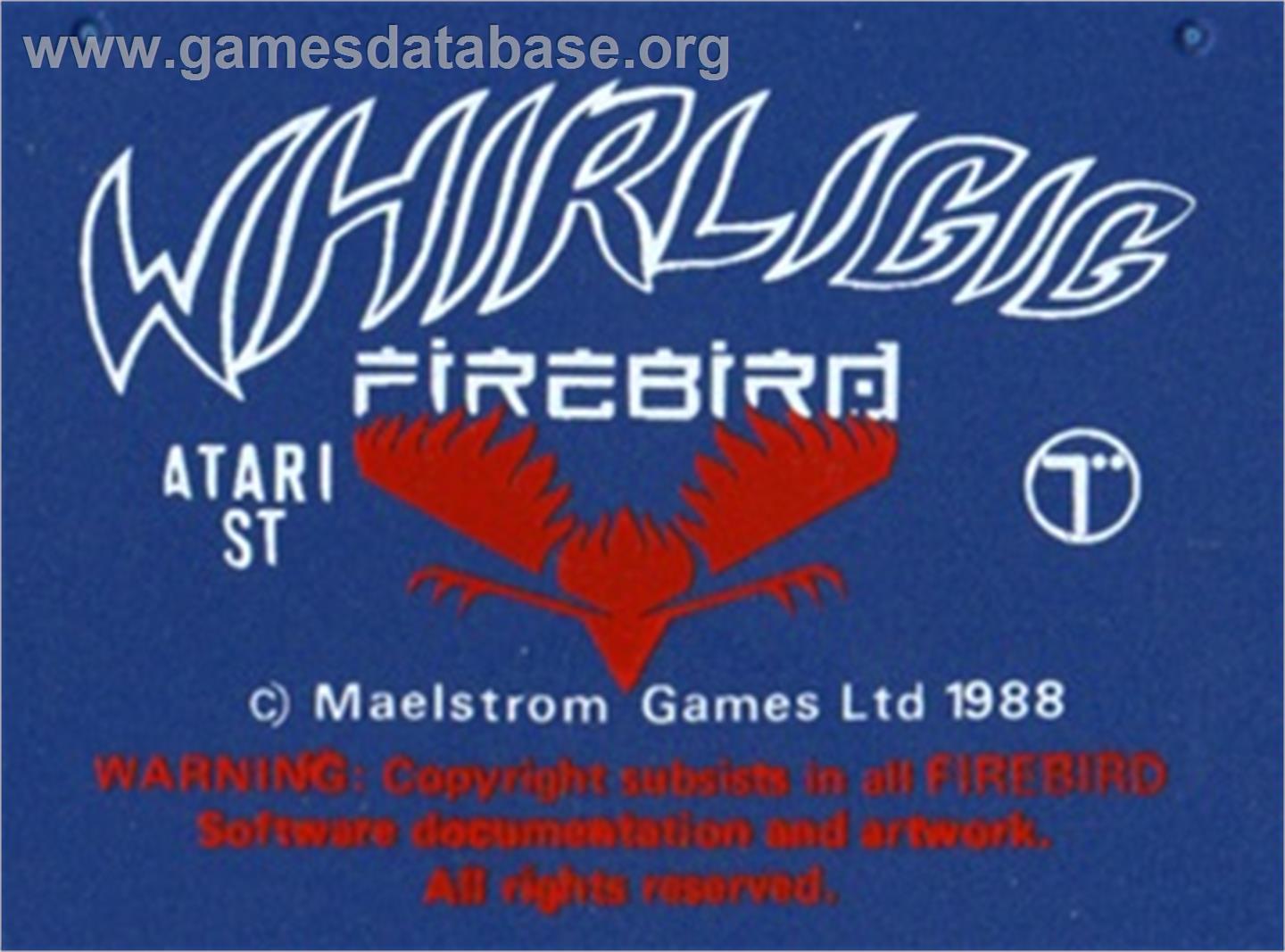 Whirligig - Atari ST - Artwork - Cartridge Top