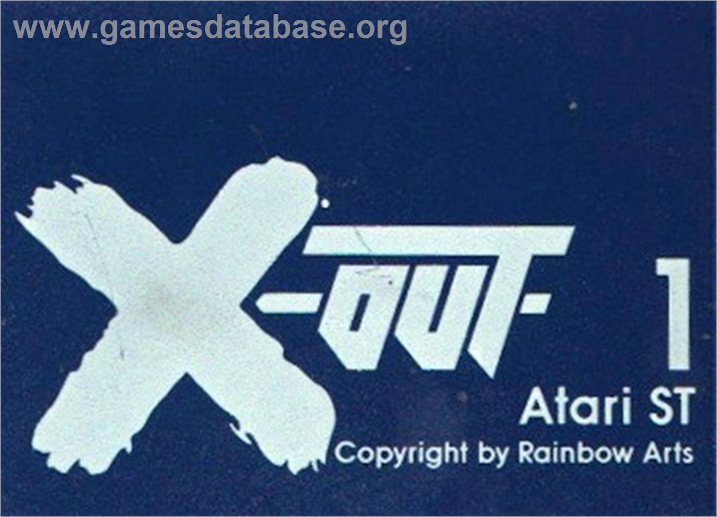 X-Out - Atari ST - Artwork - Cartridge Top