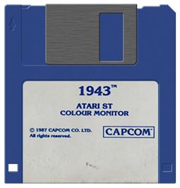Artwork on the Disc for 1943 - The Battle Of Midway on the Atari ST.