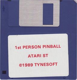 Artwork on the Disc for 1st Person Pinball on the Atari ST.