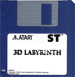 Artwork on the Disc for 3D Labyrinth on the Atari ST.