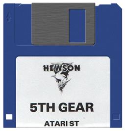 Artwork on the Disc for 5th Gear on the Atari ST.