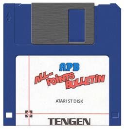 Artwork on the Disc for APB on the Atari ST.