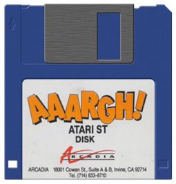 Artwork on the Disc for Aaargh! on the Atari ST.