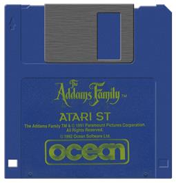 Artwork on the Disc for Addams Family, The on the Atari ST.