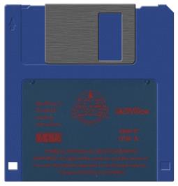 Artwork on the Disc for After Burner on the Atari ST.