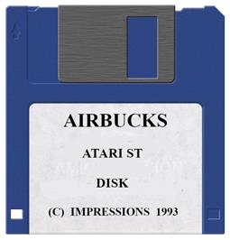 Artwork on the Disc for Air Bucks on the Atari ST.