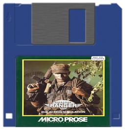 Artwork on the Disc for Airborne Ranger on the Atari ST.