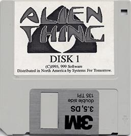 Artwork on the Disc for Alien Thing on the Atari ST.