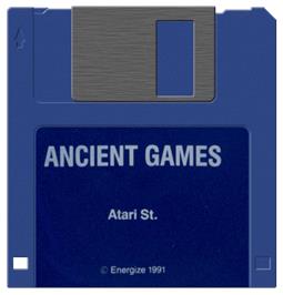 Artwork on the Disc for Ancient Games on the Atari ST.