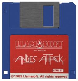 Artwork on the Disc for Andes Attack on the Atari ST.
